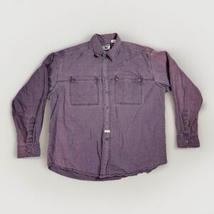 Vintage Lee Men's Buttom Down Shirt Long Sleeve Size‎ Large Long Sleeve Cotton